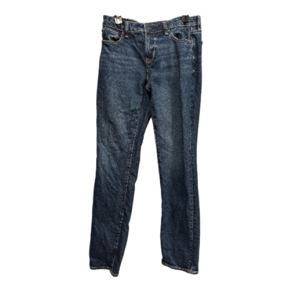 American Eagle Outfitters Dark Blue Skinny Leg Jeans size 4 long dark blue denim